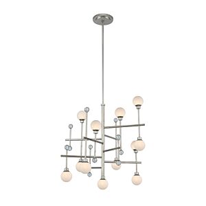 Mercer 12-Light LED Chandelier in Polished Nickel