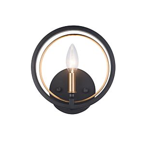 Odyssey 1-Light Wall Sconce in Black