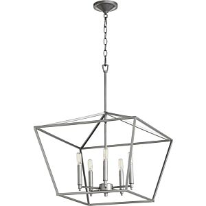 Gabriel 5-Light Chandelier in Classic Nickel