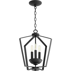 3LT Entry Series 3-Light Entry Pendant in Textured Black