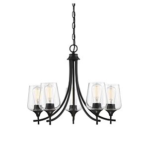 Octave 5-Light Chandelier in Black