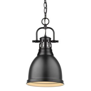 Duncan BLK 1-Light Pendant in Matte Black