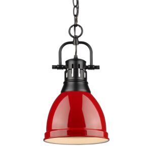 Duncan BLK 1-Light Pendant in Matte Black