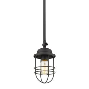 Seaport BLK 1-Light Mini Pendant in Matte Black