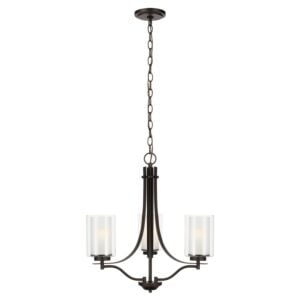 Elmwood Park 3-Light Chandelier in Bronze