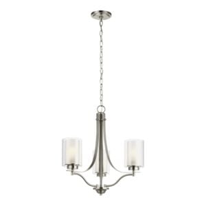 Elmwood Park 3-Light Chandelier in Brushed Nickel