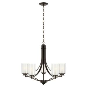 Elmwood Park 5-Light Chandelier in Bronze