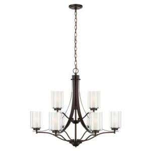 Elmwood Park 9-Light Chandelier in Bronze