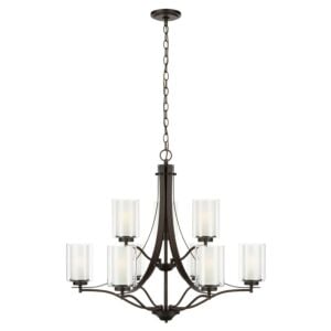 Elmwood Park 9-Light Chandelier in Bronze