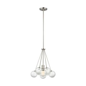 Bronzeville 1-Light Pendant in Brushed Nickel