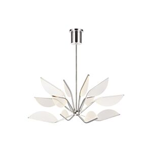 Belterra 1-Light LED Chandelier in Polished Nickel