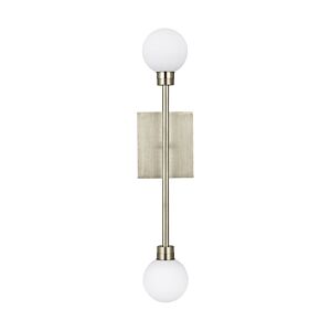 Mara 2-Light LED Wall Sconce in Satin Nickel