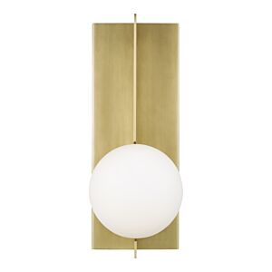 Orbel 1-Light LED Wall Sconce in Aged Brass