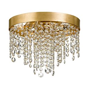 Winham 4-Light Flush Mount in Antique Gold