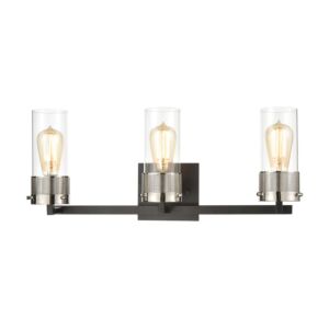 Bergenline 3-Light Bathroom Vanity Light in Matte Black