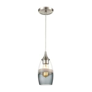 Sutter Creek 1-Light Mini Pendant in Satin Nickel