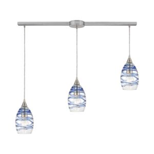 Vines 3-Light Pendant in Satin Nickel