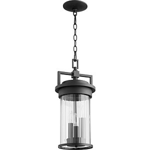 Dimas 3-Light Pendant in Textured Black