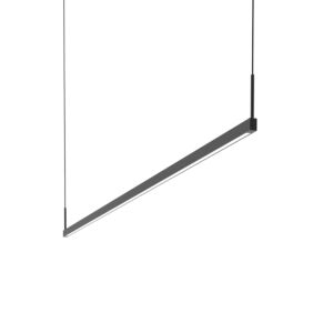 Thin-Line 2-Light LED Pendant in Satin Black