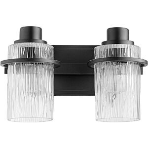 Lazo 2-Light Bathroom Vanity Light in Textured Black