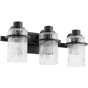 Lazo 3-Light Bathroom Vanity Light in Textured Black