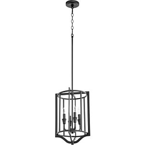 Marquee 4-Light Pendant in Textured Black