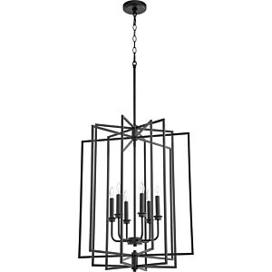 Hammond 6-Light Entry Pendant in Textured Black