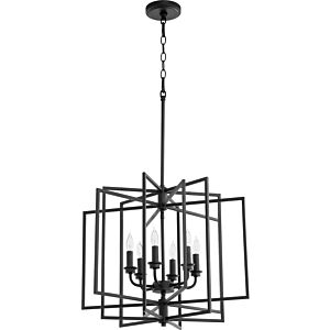 Hammond 6-Light Pendant in Textured Black