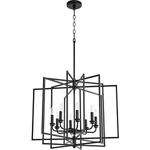 Hammond 8-Light Pendant in Textured Black