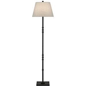 Lohn 1-Light Floor Lamp in MolÃ© Black