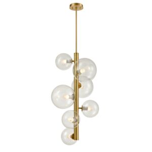 Courcelette 7-Light Foyer Pendant in Venetian Brass