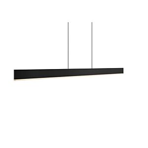 1-Light LED Pendant in Black