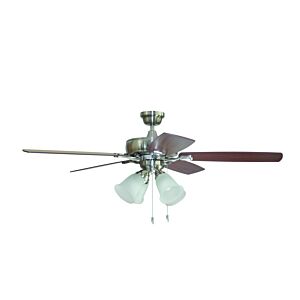 Craftmade 52" Twist N Click Ceiling Fan in Brushed Polished Nickel