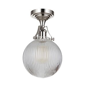 Craftmade Gallery State House 8" Ceiling Light in Polished Nickel