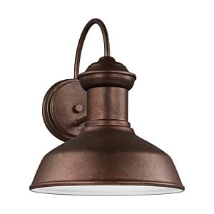 Fredricksburg 1-Light Outdoor Wall Lantern in Weathered Copper