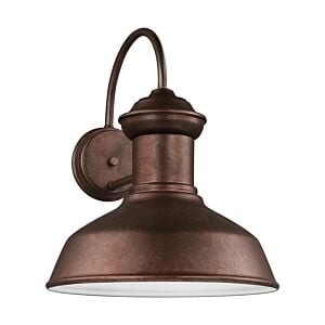 Fredricksburg 1-Light Outdoor Wall Lantern in Weathered Copper