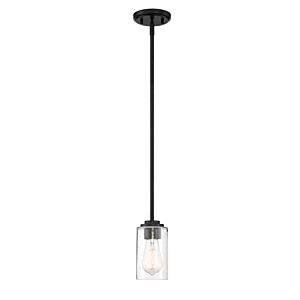 Logan 1-Light Mini Pendant in Matte Black