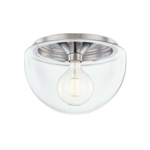 Grace 1-Light Flush Mount in Polished Nickel