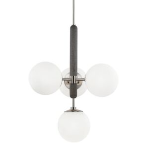 Brielle 4-Light Chandelier in Polished Nickel