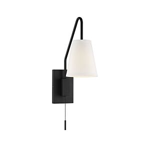 Owen 1-Light Wall Sconce in Matte Black