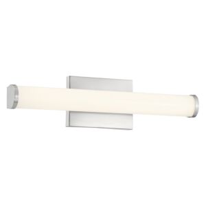 Arc 1-Light LED Bathroom Vanity Light in Brushed Steel