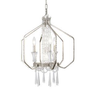 Barcelona 4-Light Pendant in Transcend Silver