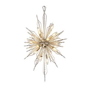 Orbital 16-Light Foyer Pendant in Gold Dust