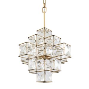 Cubic 6-Light Pendant in Calypso Gold