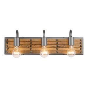 Ella Jane 3-Light Bathroom Vanity Light in New Bronze