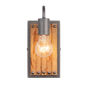 Ella Jane 1-Light Wall Sconce in New Bronze