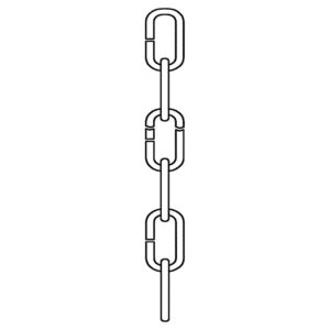 Generation Lighting Replacement Chain in Burnt Sienna