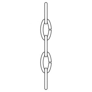 Generation Lighting Replacement Chain in Burnt Sienna