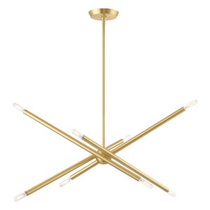 Soho 8-Light Chandelier in Satin Brass