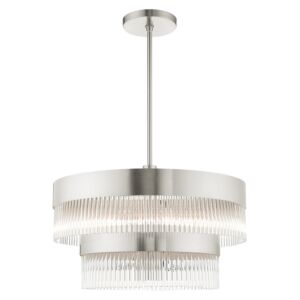 Nowrich 6-Light Chandelier in Brushed Nickel